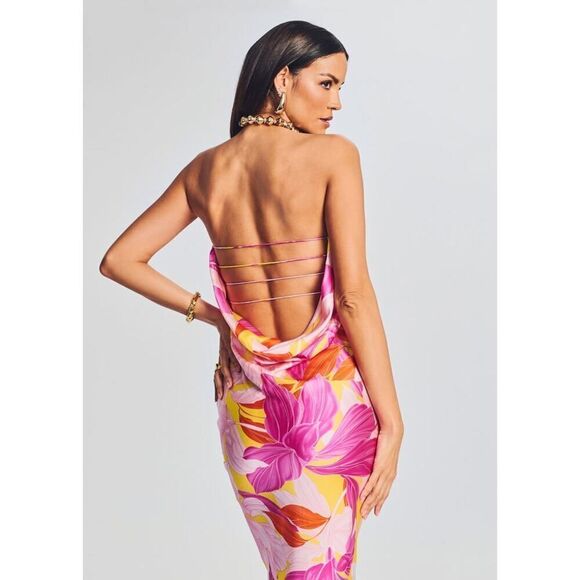 Retrofete KEATON SILK DRESS Botanical Floral small - Picture 3 of 10